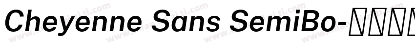 Cheyenne Sans SemiBo字体转换